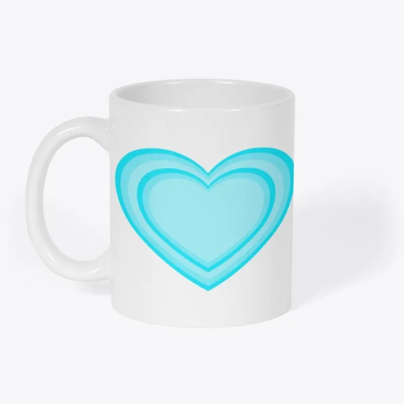 Blue Heart Mug